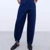 Adolfo Dominguez Denim | Calças De Ganga Em Algodao Azul Denim