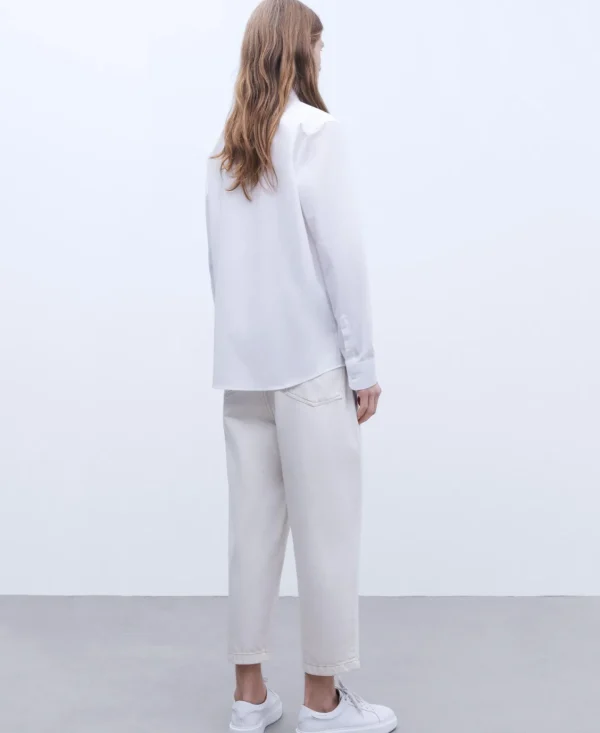 Adolfo Dominguez Camisas | Camisa Em Algodao Organico Branco