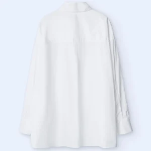 Adolfo Dominguez Camisas E Tops | Camisa Oversize Em Algodao. Branco