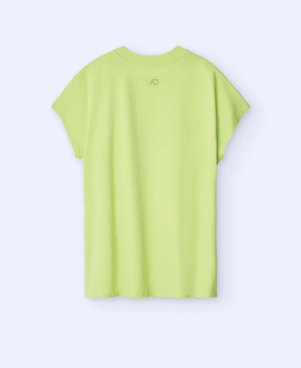 Adolfo Dominguez T-Shirts | Camisola Em Algodao Verde-Pistacho