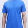 Adolfo Dominguez T-Shirts E Polos | Camisola Em Algodao Mercerizado Azul Matisse