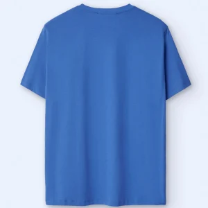 Adolfo Dominguez T-Shirts E Polos | Camisola Em Algodao Mercerizado Azul Matisse