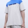 Adolfo Dominguez T-Shirts E Polos | Camisola Oversize Em Algodao Bicolor Azul Matisse