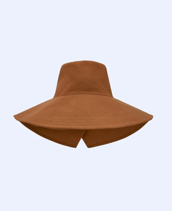 Adolfo Dominguez Chapeus | Chapeu Bucket Assimetrico Terracota