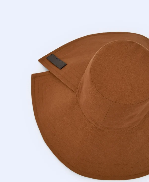 Adolfo Dominguez Chapeus | Chapeu Bucket Assimetrico Terracota