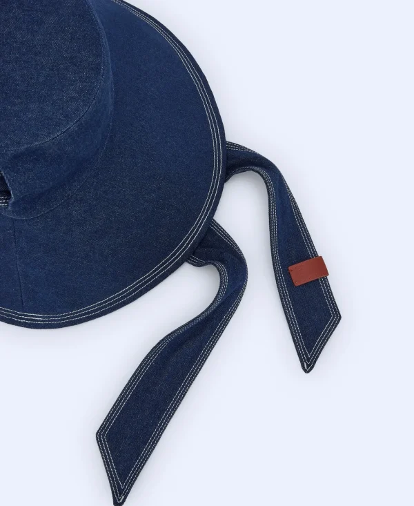 Adolfo Dominguez Chapeus | Chapeu Bucket Em Ganga Azul Denim