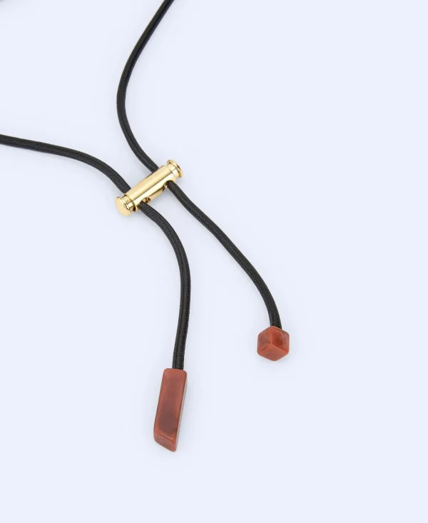 Adolfo Dominguez Bijuteria | Fio Com Pingente Arvore Em Resina E Metal Cor-De-Rosa