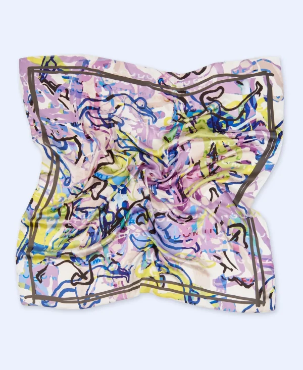 Adolfo Dominguez Foulard | Lenco Estampado Lilas