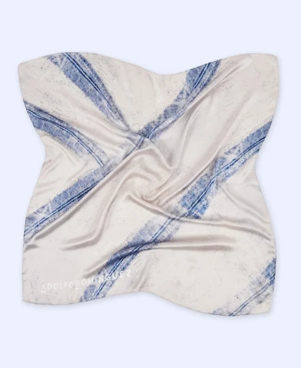 Adolfo Dominguez Foulard | Lenco Quadrado Estampado Azul