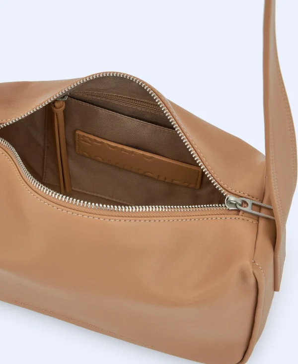 Adolfo Dominguez Malas | Mala A Tiracolo Media Em Poliester Reciclado. Camel