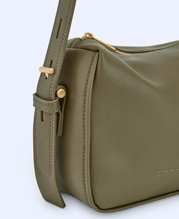 Adolfo Dominguez Malas | Mala A Tiracolo Media Em Poliester Reciclado. Verde Escuro