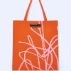 Adolfo Dominguez Malas | Mala Shopper De Malha Estampada Laranja