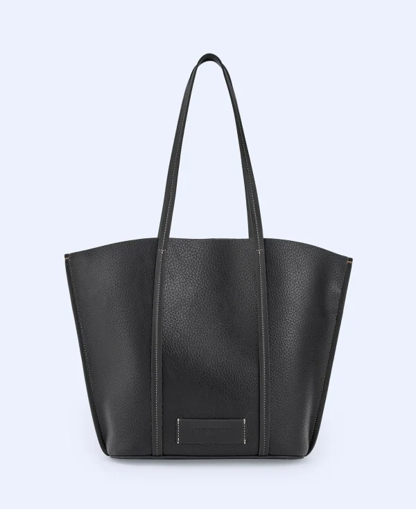 Adolfo Dominguez Malas | Mala Shopper Reciclada Com Textura Granulada Preto