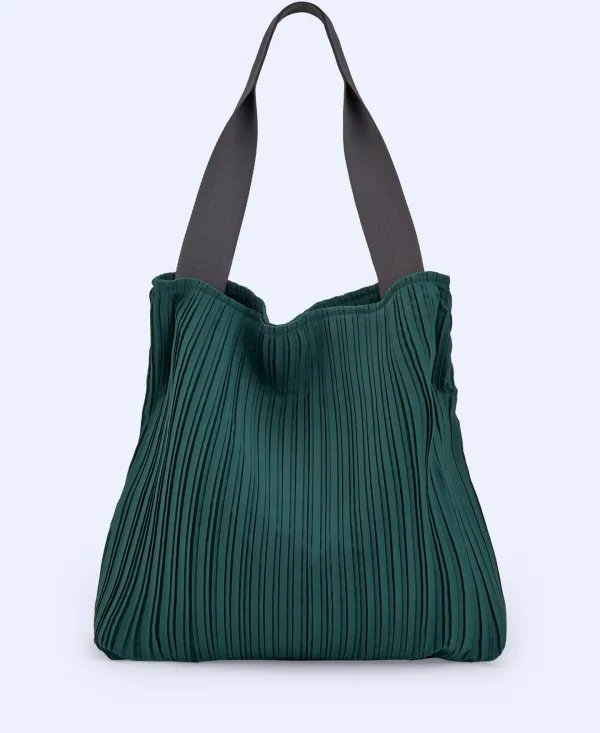 Adolfo Dominguez Malas | Mala Shopper Vertical Em Crinkle Reciclado Verde