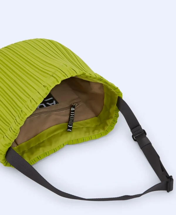 Adolfo Dominguez Malas | Mochila Em Crinkle Reciclado. Verde-Pistacho