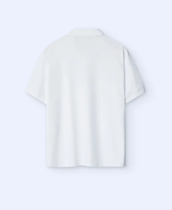 Adolfo Dominguez T-Shirts E Polos | Polo Em Algodao Mercerizado Branco