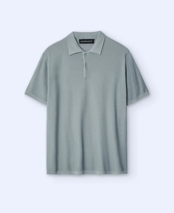 Adolfo Dominguez T-Shirts E Polos | Polo Regular Fit Em Algodao E Viscose Cinzento Claro