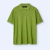 Adolfo Dominguez T-Shirts E Polos | Polo Regular Fit Em Algodao E Viscose Verde