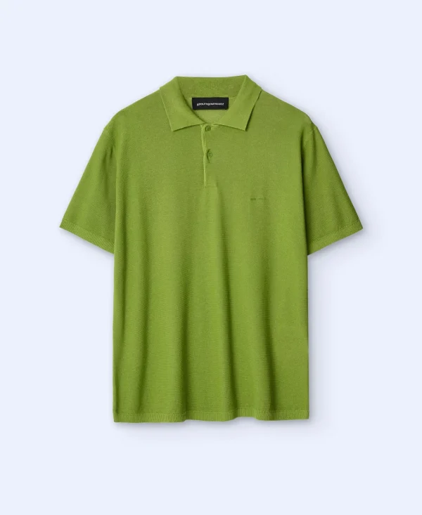 Adolfo Dominguez T-Shirts E Polos | Polo Regular Fit Em Algodao E Viscose Verde