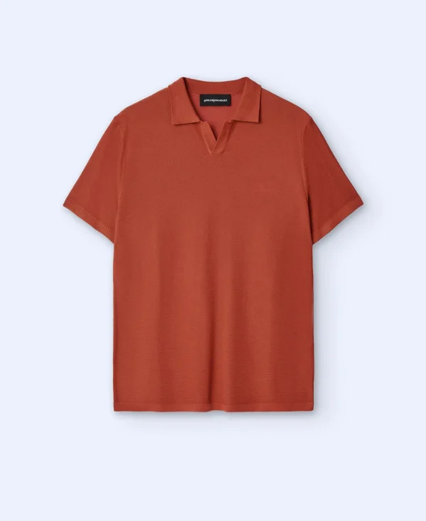 Adolfo Dominguez T-Shirts E Polos | Polo Regular Fit Sem Botoes Oxido