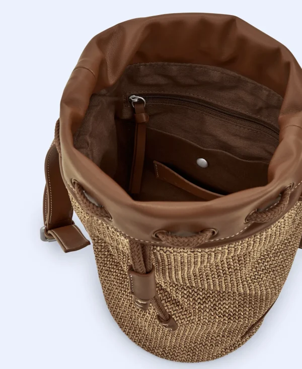 Adolfo Dominguez Malas | Saco Medio Em Tecido Entrancado Natural