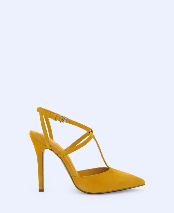 Adolfo Dominguez Sapatos | Sapatos Pump Em Camurca Amarelo Curcuma