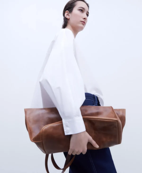 Adolfo Dominguez Camisas E Tops | Top Com Decote Barco Em Algodao Branco