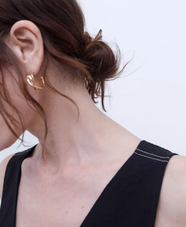 Adolfo Dominguez Camisas E Tops | Top Com Decote Em V Em Algodao Preto