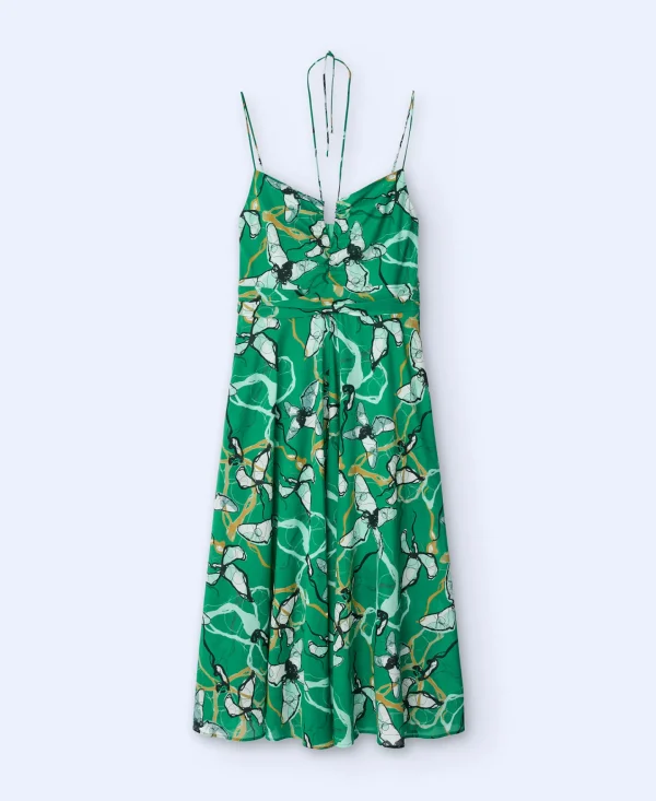 Adolfo Dominguez Vestidos E Macacões | Vestido Com Tres Alcas Em Algodao Impressao Floral