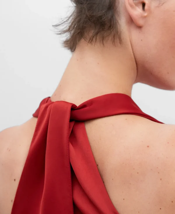 Adolfo Dominguez Vestidos E Macacões | Vestido Comprido Com Aberturas Laterais Vermelho