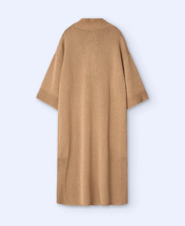 Adolfo Dominguez Vestidos E Macacões | Vestido Midi Com Gola Perkins Camel