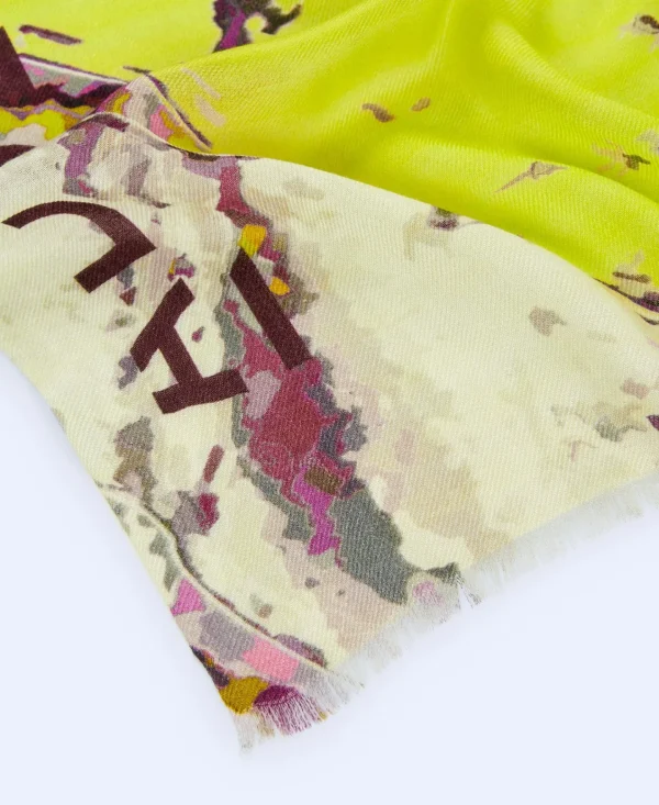 Adolfo Dominguez Foulard | Xaile Com Estampado Em Modal Fucsia