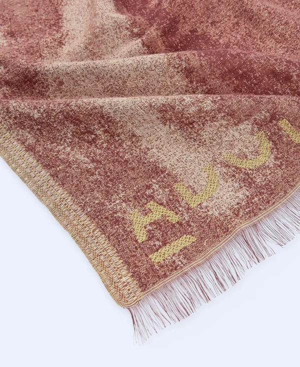 Adolfo Dominguez Foulard | Xaile Estampado Em Algodao E Modal Camel