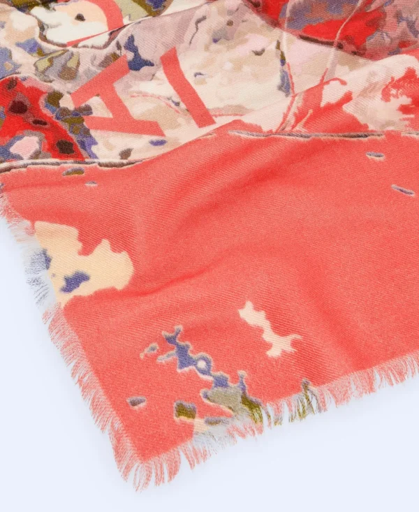 Adolfo Dominguez Foulard | Xaile Quadrado Em Modal Coral